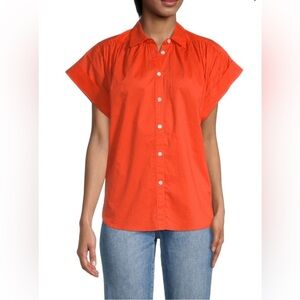 JOIE Naro Solid Hued Button Down Shirt SIZE XS NWT